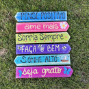 Placa de Jardim Seja Grato
