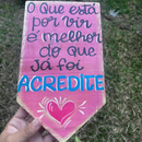 Placa de Jardim Acredite