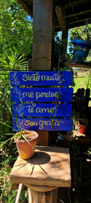 Placa Decorada Sou Grata